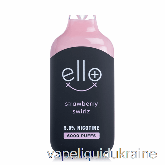 Vape Liquid Ukraine BLVK ELLO Plus 6000 Disposable Strawberry Swirlz